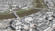 3D geobasis twin of the state capital Dresden
