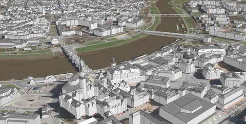 3D geobasis twin of the state capital Dresden