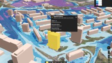 Query of average and maximum water levels on buildings