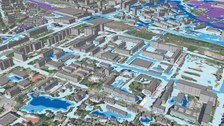 Extrem Starkregenereignis im Urbanen Digitalen Zwilling