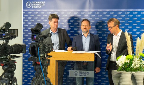 Veranstalter vor der Kamera