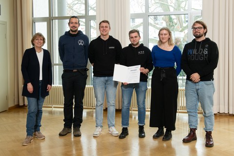 Gruppenbild auf der Bühne