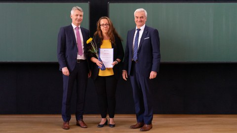 Gruppenfoto auf der Bühne