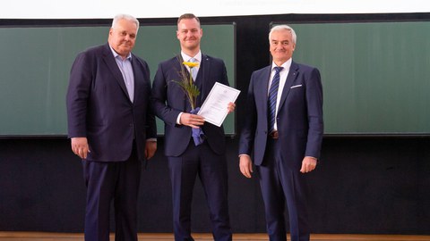Gruppenfoto auf der Bühne