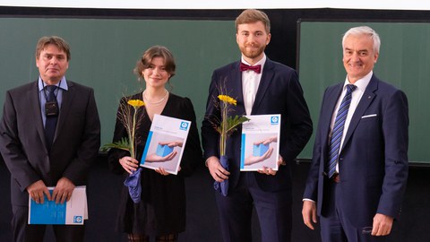 Gruppenfoto auf der Bühne