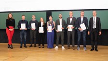 Gruppenbild auf der Bühne