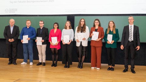 Gruppenbild auf der Bühne