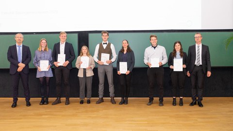 Gruppenbild auf der Bühne
