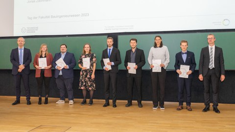 Gruppenbild auf der Bühne