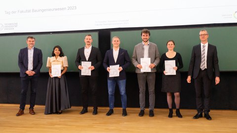 Gruppenbild auf der Bühne
