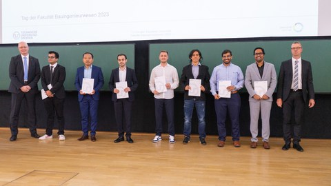 Gruppenbild auf der Bühne
