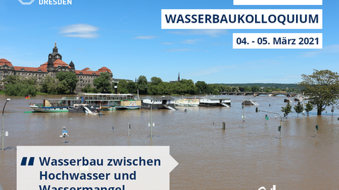 Elbe Hochwasser, überschwemmte Uferstrasse