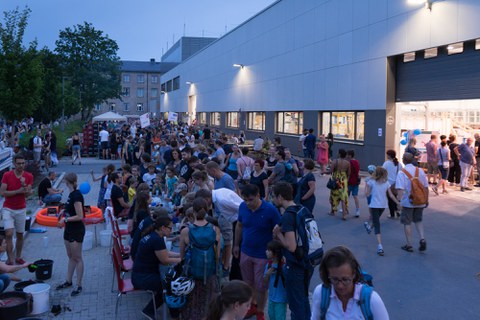 Blaue Stunde bei den Bauingenieuren