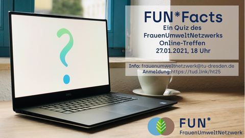 Laptop am Schreibtisch, Tasse, Tee, Kaffee, Rechner, Schreibtisch, Fragezeichen am Bildschirm