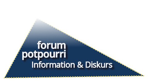 Dreieckiges Logo mit Schriftzug Forum Potpourri