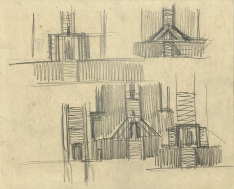 Hans Poelzig, design drawing, sheet 33 of 36, undated.