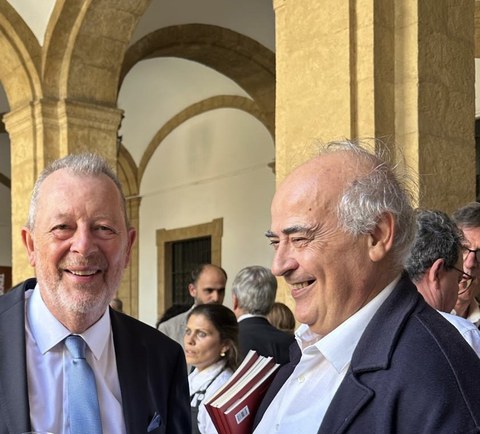 Prof. Dr. Dr. Faust with Dr. Fernando Diaz del Olmo