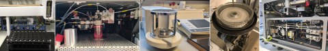 Autosampler, Verbrennungsrohr, Waage, Autosampler Feststoffe, Innenansicht IRMS