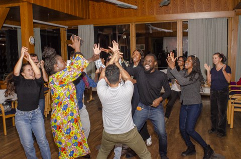 The Fellows celebrating their time and efforts