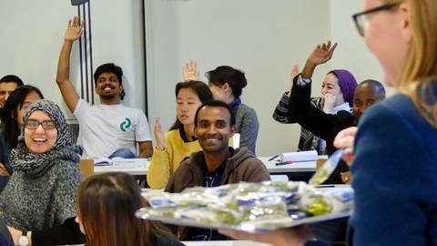 Participants during a lecture in the seminar room