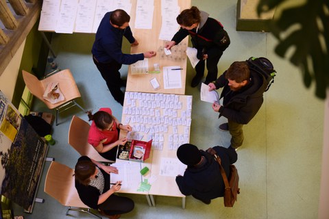 Conference office in the foyer of the main building