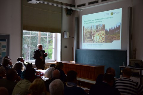 Presentation by Lutz-Florian Otto from Staatsbetrieb Sachsenforst