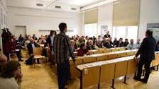 Discussions with the audience
