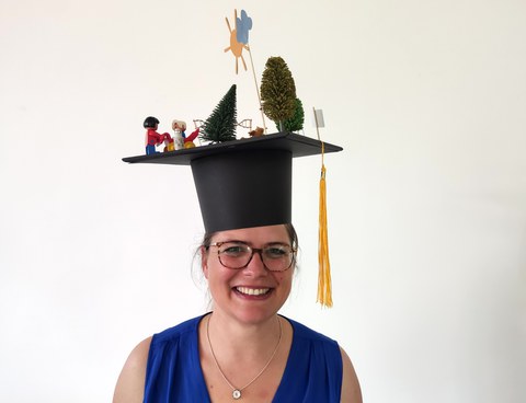 Katharina with doctor hat