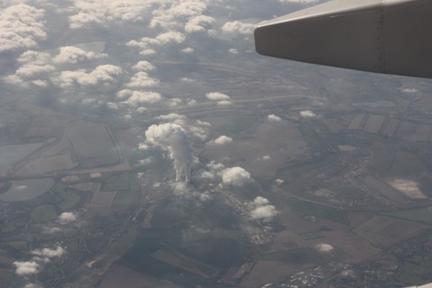Das Bild zeigt eine Landschaft in den USA von oben.