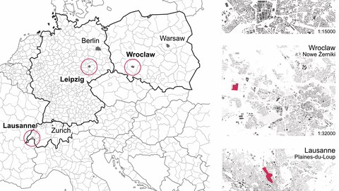 Fallstudien Leipzig, Lausanne und Wroclaw im Vergleich.