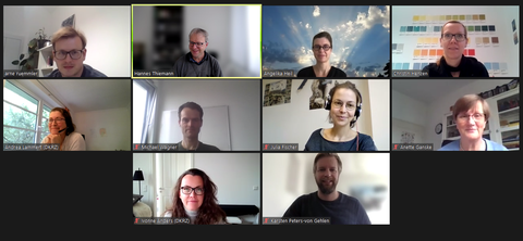 Bildschirmfoto der digital gehalten Konferenz