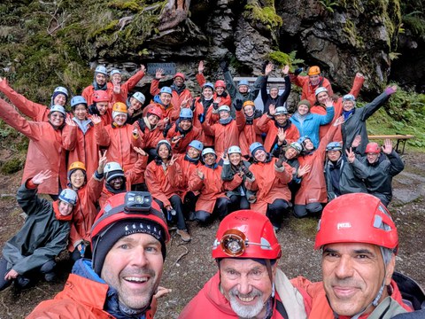 14th intake of the MSc Cartography during the Alpine Cartography Field School