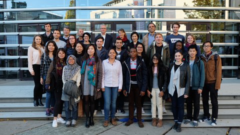 Cartography students and representatives of the four universities