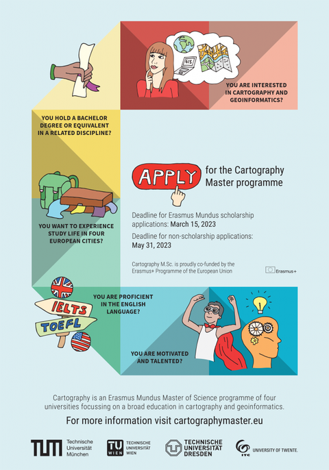 Apply now for the MSc Cartography