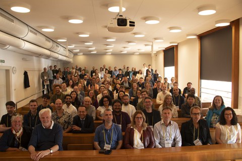 group photo in a auditorium