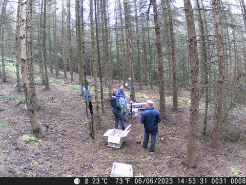 Arbeit an der Feuerwetterstation