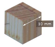 Holzwürfel CT Aufnahme