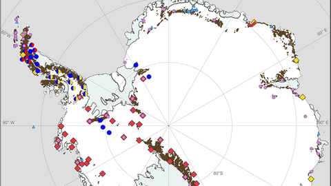 GNSS stations in Antarctica