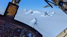 Anflug auf Grunehogna