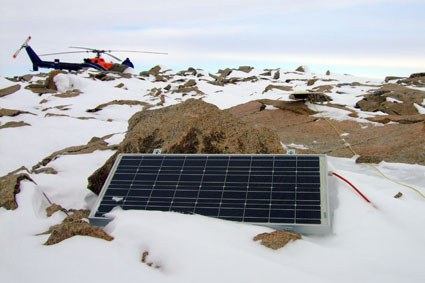  GPS-Station auf der Bären(halb)insel vor dem Abbau 