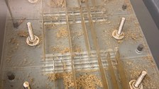 (Plastik-Kasten mit Objektträgern (Microcosmus-Plattform)