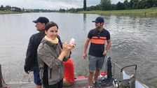 Start Forschungsfahrt DD-Magdeburg, Tag 1, Start in Dresden 2