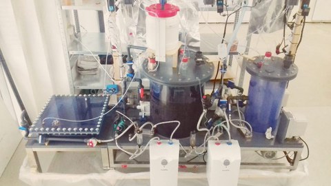 Mehrstufiger Versuchsstand zur Ertüchtigung anaerober Fermentationsprozesse