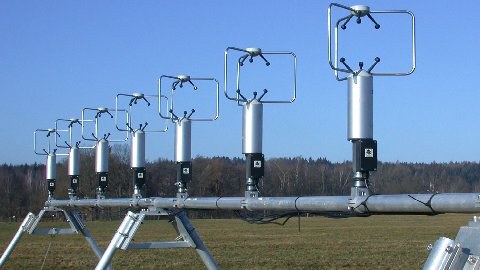 Ultraschallanemometer in Vorbereitung auf ein Experiment