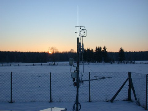 Winter an der Grasstation Grillenburg