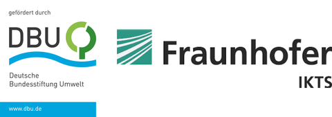 Logos Deutsche Bundesstiftung Umwelt & des Fraunhofer-Instituts für Keramische Technologien und Systeme