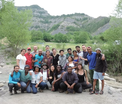Group picture of field trip to Digne in France.