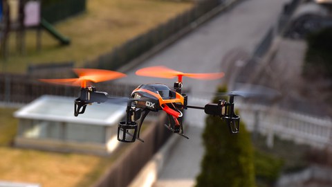 UAV über der Stadt