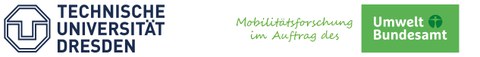 This picture shows the logo of TU Dresden and the Federal Environment Agency.