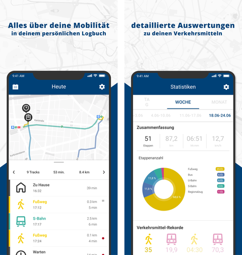 The picture shows a screenshot of the app.